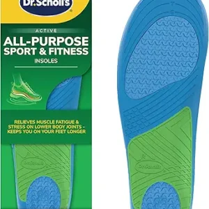 Dr. Scholl’s Sport Insoles - Superior Shock Absorption and Arch Support to Reduce Muscle Fatigue and Stress on Lower Body Joints for Women Size 6-10